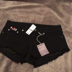 Hand Embroidered Carmar/LF Shorts